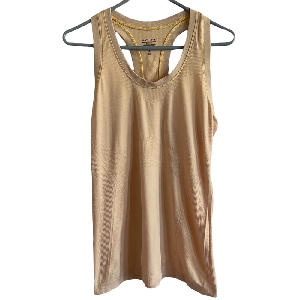 Athleta Women's Pale Yellow Racerback Active Tank
